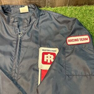 Vintage Ingersoll Rand Racing Team Windbreaker Jacket Great Lakes Sz L